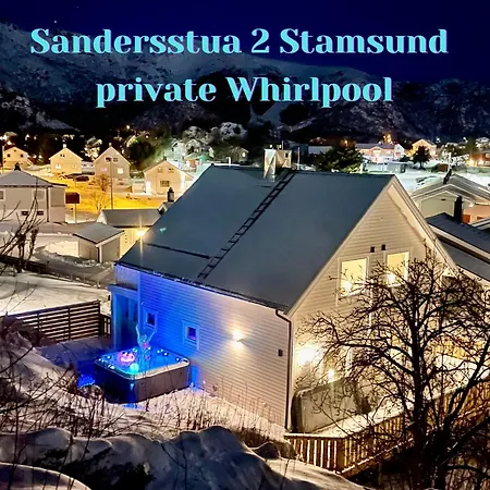 بيت للعطل Sandersstua 2, Luxury Family With Private Whirlpool In Stamsund